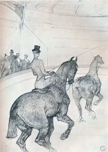 Cavalier acrobatique conduisant en tandem, vers 1899 - Henri de Toulouse Lautrec
