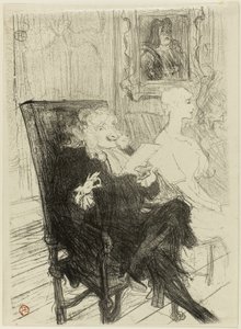 Truffier et Moreno, dans Les Femmes Savantes - Henri de Toulouse Lautrec