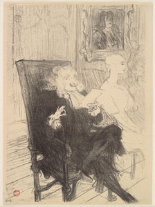 Truffier et Moreno, dans Les Femmes Savantes - Henri de Toulouse Lautrec