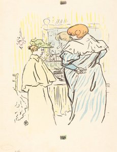 Deux femmes devant un miroir