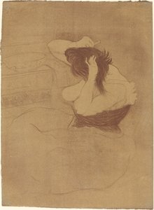 Femme qui se peigne, 1896 - Henri de Toulouse Lautrec