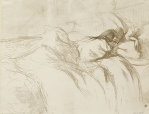 Femme allongée - Réveil - Henri de Toulouse Lautrec