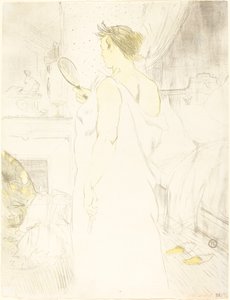 Femme au miroir, 1896 - Henri de Toulouse Lautrec