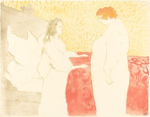 Femme au lit, profil - Henri de Toulouse Lautrec