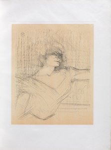 Yvette Guilbert-Série anglaise: Dans la glu - Henri de Toulouse Lautrec