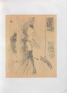 Yvette Guilbert-Série anglaise : Sur la scène, 1898 - Henri de Toulouse Lautrec