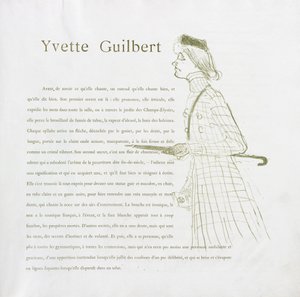 Yvette Guilbert - Série française : N° 1 - Henri de Toulouse Lautrec