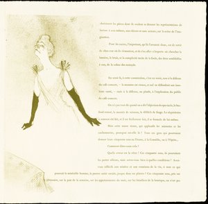 Yvette Guilbert - Henri de Toulouse Lautrec