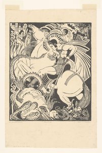 Le Tueur de Dragon - Henri van der Stok (signed by artist)