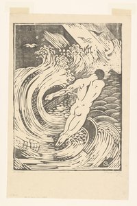 Le Pêcheur - Henri van der Stok (signed by artist)