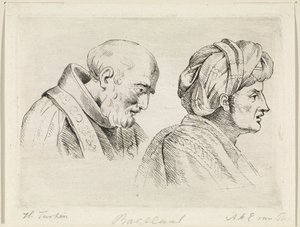 Ecclésiastique et un homme avec un turban