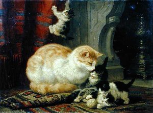 Chatons en train de jouer - Henriette Gertruide Knip