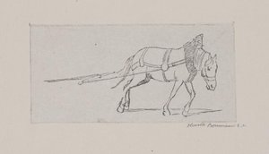 Un cheval tirant