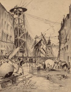 Humains disséquant des machines de guerre martiennes - Henrique Alvim Correa