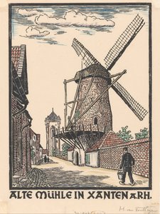 Moulin à Xanten - Henriëtte van Hove (signed by artist)