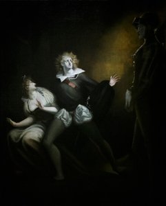Gertrude, Hamlet et le Fantôme du Père - Henry (1741 1825) (after) Fuseli