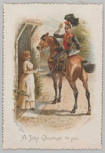 Un toast pour toi, belle demoiselle ! Un joyeux Noël à toi - Henry Payne