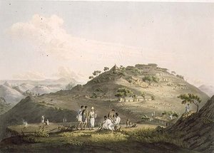 La ville de Dixan en Abyssinie, gravée par Daniel Havell 1809 - Henry (after) Salt