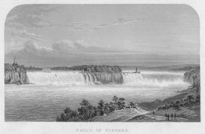 Chutes du Niagara, milieu du 19e siècle - Henry Adlard
