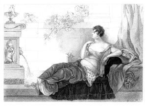 Mary Robinson 1757-1800, poétesse et romancière anglaise, 1830