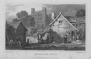Château de Rochester, Kent (gravure) - Henry Adlard