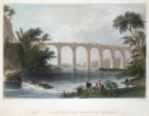 Viaduc sur le chemin de fer Baltimore & Washington