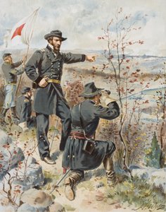 Le général Sherman à Kenesaw Mountain pendant la bataille de Allatoona Pass, 4 octobre - Henry Alexander (after) Ogden