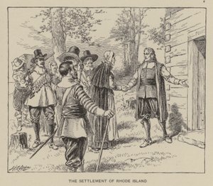 La colonisation de Rhode Island - Henry Alexander (after) Ogden