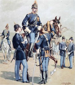 Cavalerie et infanterie américaines, grande tenue