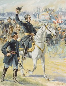 Le Major Général Hooker à la bataille de Chancellorsville, Virginie, 3 mai 1863 - Henry Alexander Ogden