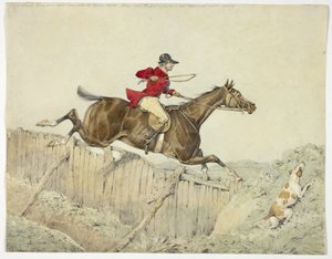 Cavalier à poil rose - Henry Alken