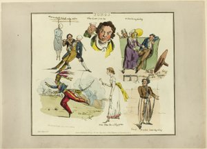 Plaque des illustrations aux chansons populaires - Henry Alken