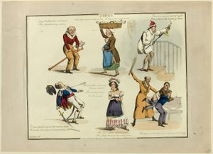 Plaque des illustrations aux chansons populaires - Henry Alken