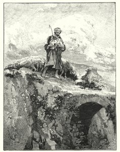 Pont sans parapet sur le Jourdain - Henry Andrew Harper