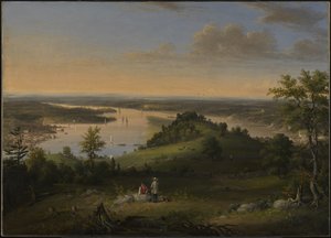 Scène sur la rivière Hudson, 1849