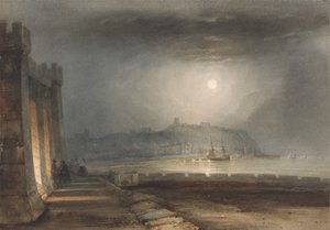 Port de Scarborough, Yorkshire - Clair de lune - Henry Barlow Carter