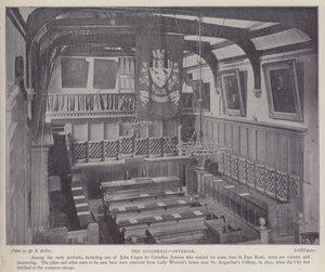 Intérieur du Guildhall, Canterbury, Kent - Henry Beauchamp Collis