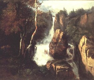 Une cascade alpine