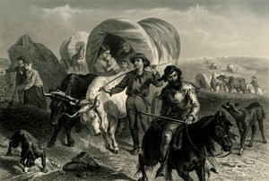 Les Émigrants traversant les plaines, vers 1869, 1874 - Henry Bryan Hall Jr.