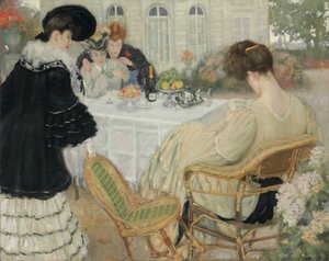 Dames prenant le thé