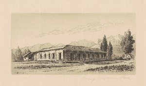 Maison Aguirre à Santa Barbara, vers 1880