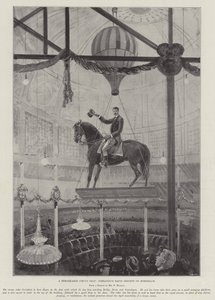 Un exploit de cirque remarquable, la descente rapide à cheval de Corradini - Henry Charles Seppings Wright