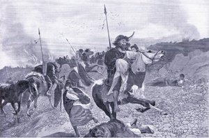 Un raid hun précoce 180 av. J.-C. - Henry Charles Seppings Wright