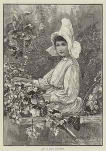 Dans un jardin de houblon - Henry Charles Seppings Wright