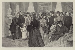 Réception publique du président à la Maison Blanche, Washington