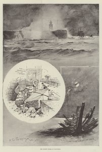 La récente tempête à Holyhead - Henry Charles Seppings Wright