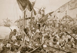 Le Combat Naval à Péluse, illustration de 