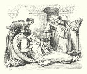 Mort du Vénérable Bède - Henry Courtney (after) Selous