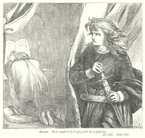 Hamlet (gravure) - Henry Courtney (after) Selous