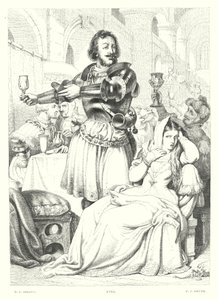 Childe Harold de Lord Byron, Chant III, Strophe 48 (gravure) - Henry Courtney (after) Selous
